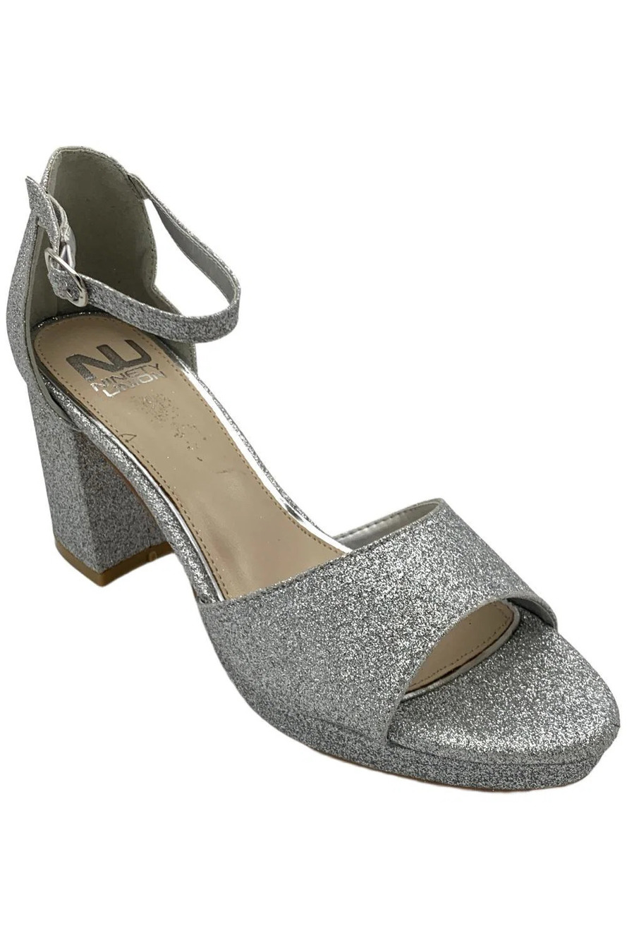 Ninety Union Women's Jazzy Platform Heels Silver Metallic - Medium